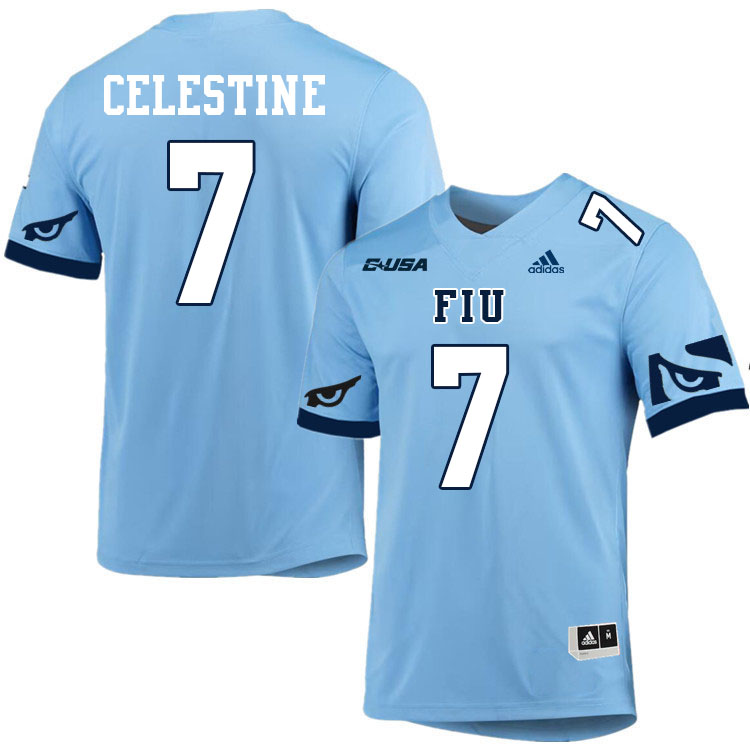 #7 Jai-Ayviauynn Celestine FIU Jersey, Florida International University Panthers Football Jersey-Lig #7 Jai-Ayviauynn Celestine FIU Jersey, Florida International University Panthers Football Jersey-Lig